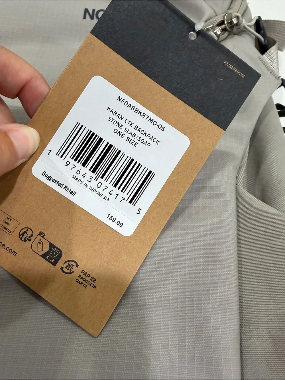 The North Face new tags